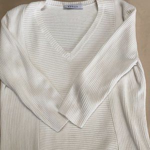 White cozy sweater